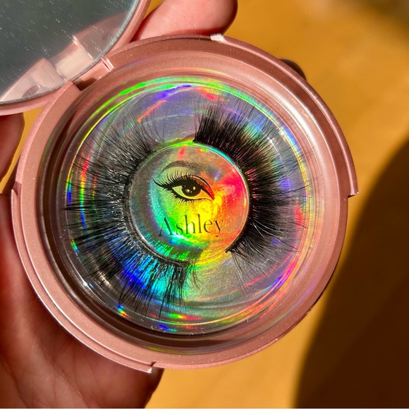 Beauty Lounge Set/2 Fake Lashes + Compact Mirror Sets, Jojo, Ashley, Black - Picture 7 of 10